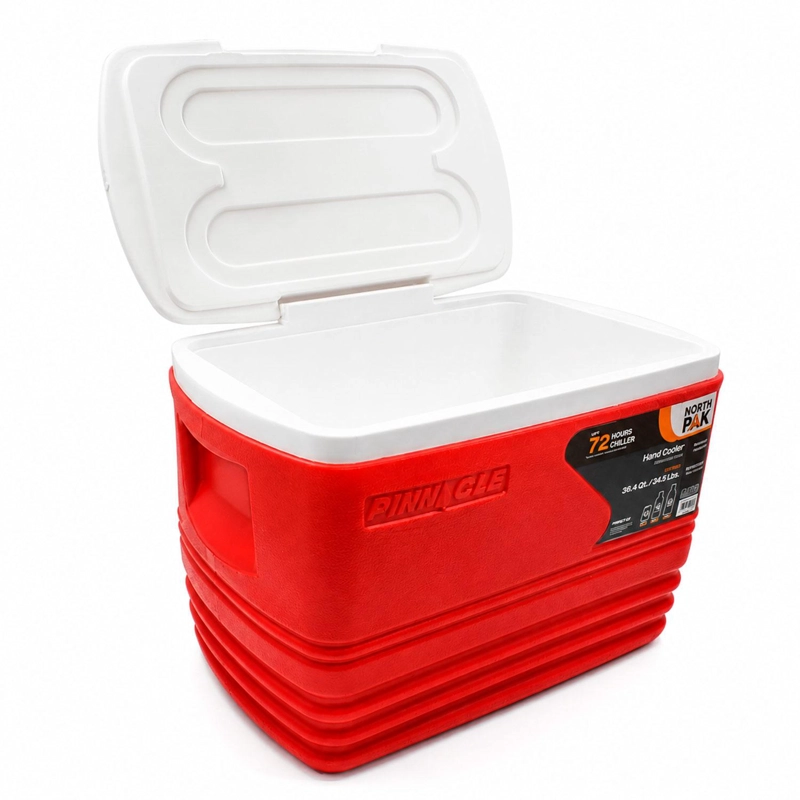 COOLER NEVERA PORTATIL ESKIMO 34.5 LITROS ROJO NORTHPAK - 6