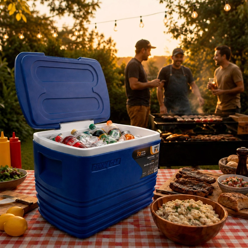COOLER NEVERA PORTATIL ESKIMO 34.5 LITROS AZUL NORTHPAK - 2