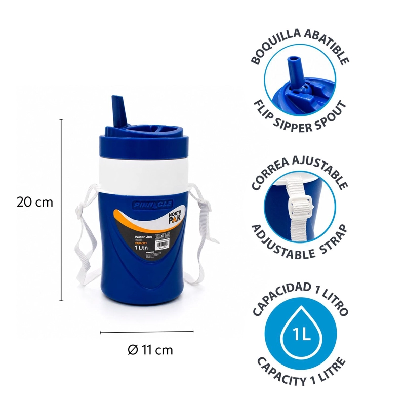 COMBO SET COOLER 3 PIEZAS 34L + 4.5L + 1L AZUL NORTHPAK - 4