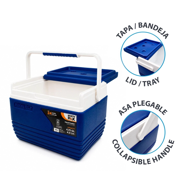 COOLER NEVERA PORTATIL ESKIMO 4.5 LITROS AZUL NORTHPAK - 5