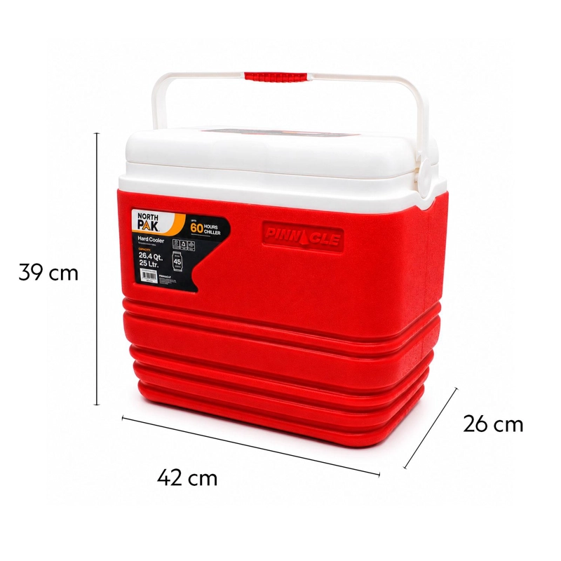 COOLER NEVERA PORTATIL PRIMERO 25 LITROS ROJO NORTHPAK - 3