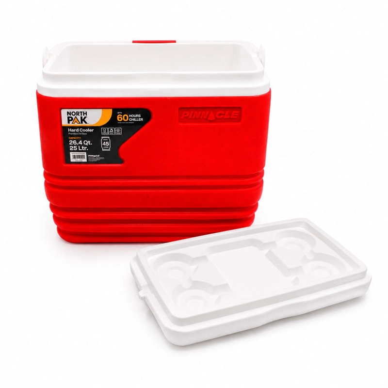 COOLER NEVERA PORTATIL PRIMERO 25 LITROS ROJO NORTHPAK - 6