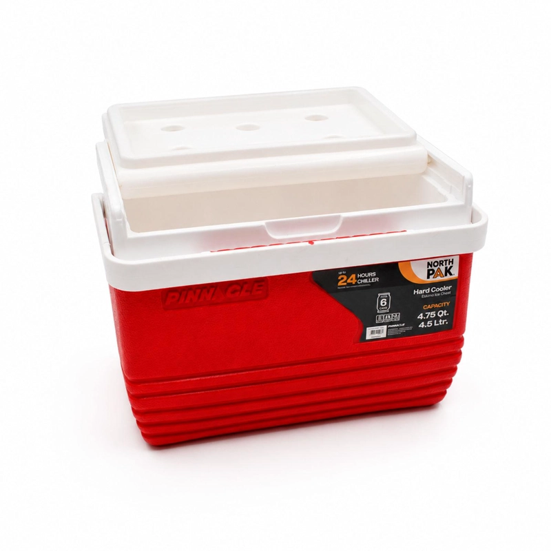 COOLER NEVERA PORTATIL ESKIMO 4.5 LITROS ROJO NORTHPAK - 6