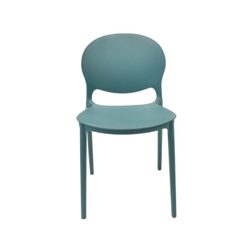 SILLA PLASTICO APILABLE DECO BERLIN AZUL ESCANDINAVIA - 3