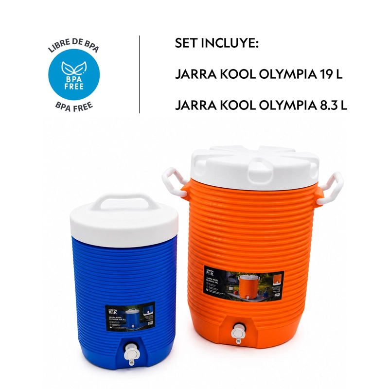 COMBO SET COOLER JARRA TE RMICO DISPENSADOR 19L+8.3L NORTHPAK - 3