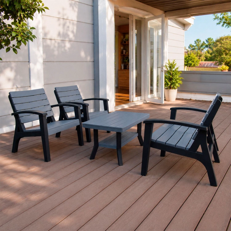 JUEGO SET LIVING TERRAZA ROSTOCK 4 PERSONAS NORTHWEST - 2