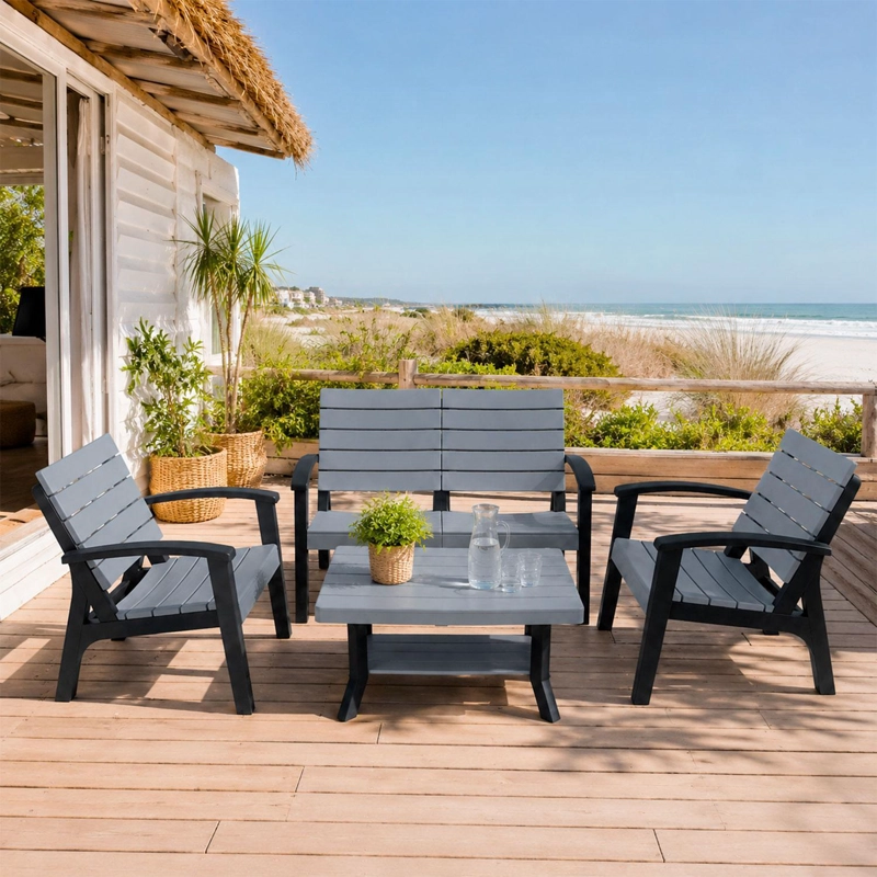 JUEGO SET LIVING TERRAZA ROSTOCK 4 PERSONAS NORTHWEST - 7