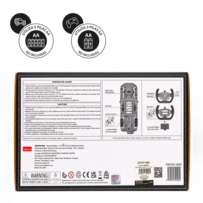AUTO A CONTROL REMOTO MERCEDES-BENZ AMG G63 ESCALA 1:14 - 7