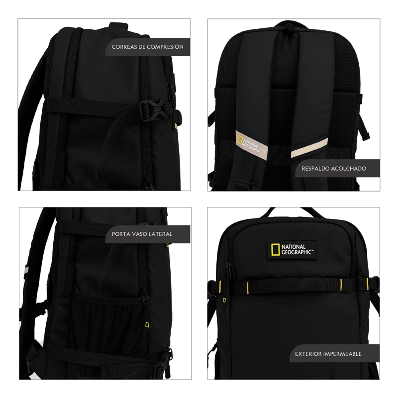 MOCHILA ANDES NEGRA 23 LITROS NATIONAL GEOGRAPHIC - 2