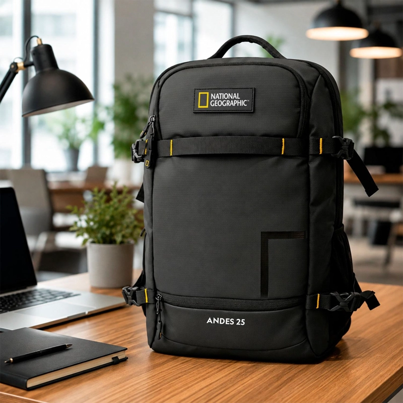 MOCHILA ANDES NEGRA 23 LITROS NATIONAL GEOGRAPHIC - 7