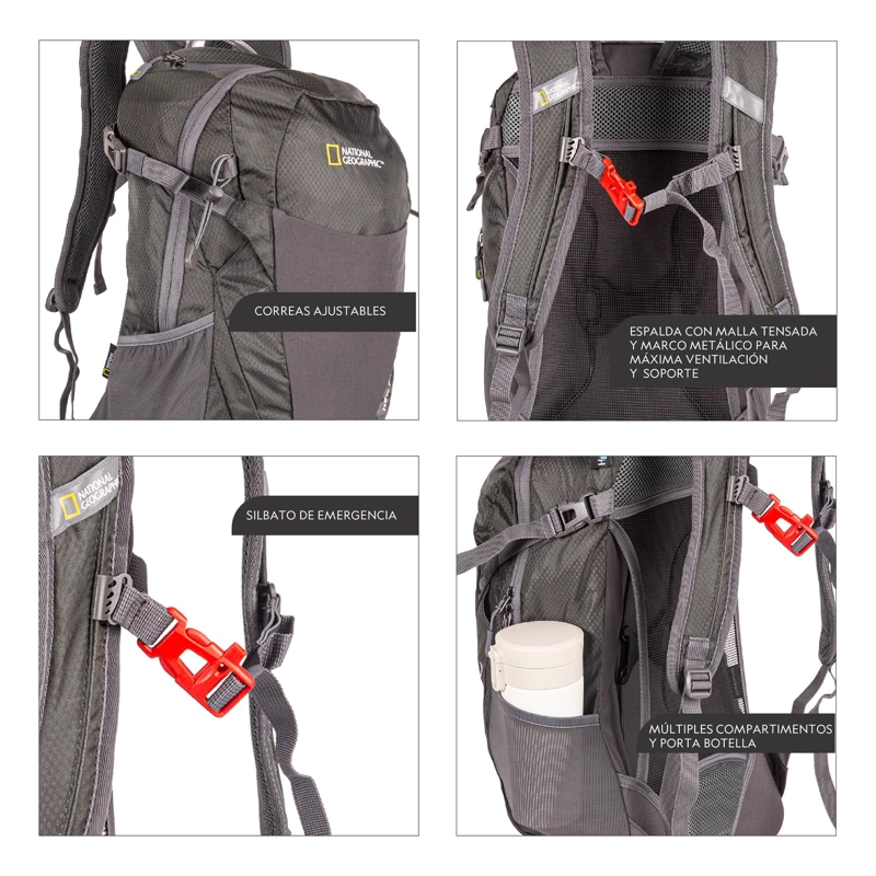MOCHILA NEW FOREST GRIS 25 LITROS NATIONAL GEOGRAPHIC - 2