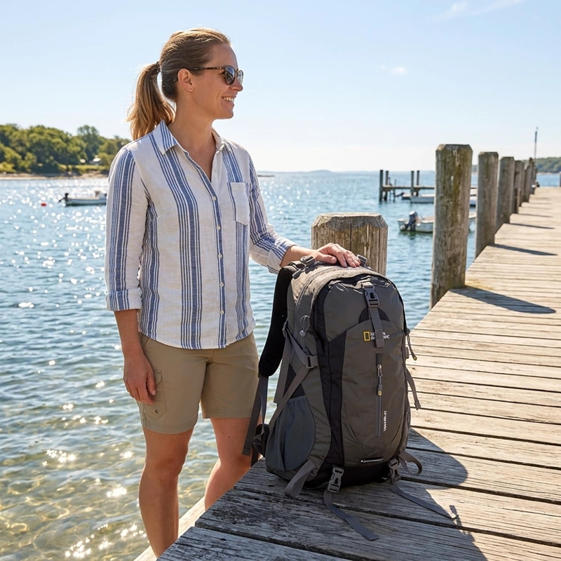 MOCHILA THAMES GRIS 40 LITROS NATIONAL GEOGRAPHIC - 4