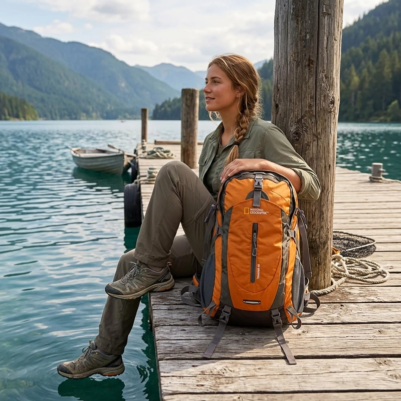 MOCHILA THAMES NARANJO 40 LITROS NATIONAL GEOGRAPHIC - 3