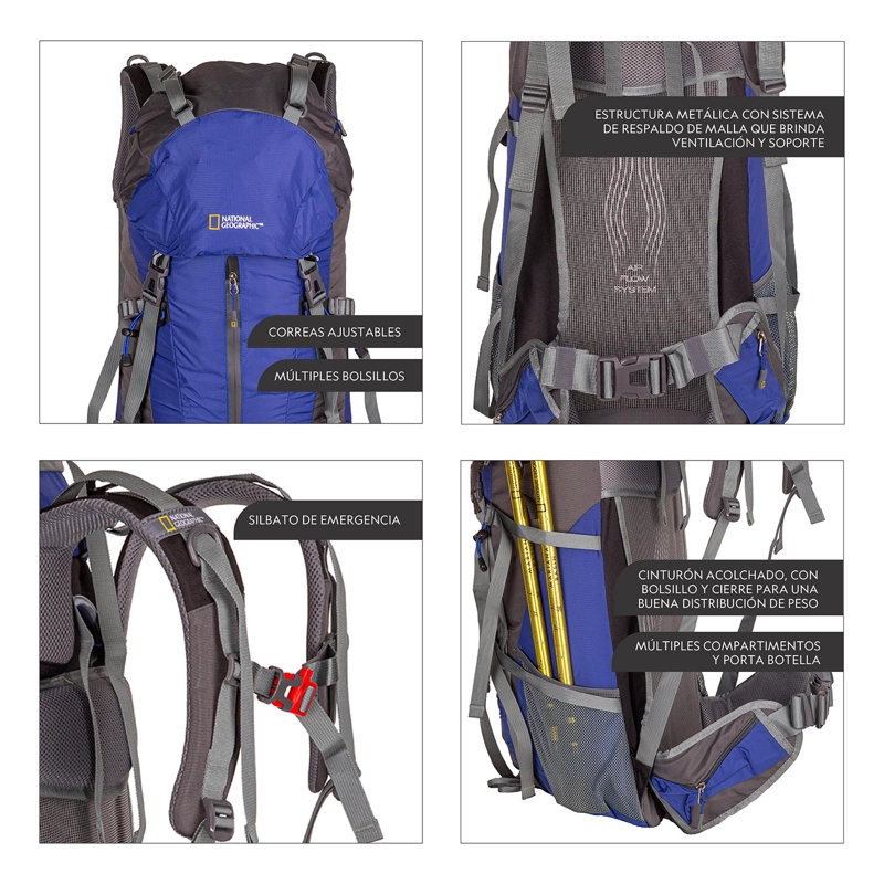MOCHILA OKOMU AZUL 60 LITROS NATIONAL GEOGRAPHIC - 4