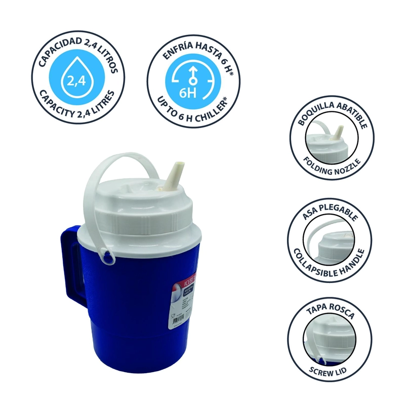 COOLER BOTELLA JARRA TE RMICA CON MANILLA 2.65LTS - 2