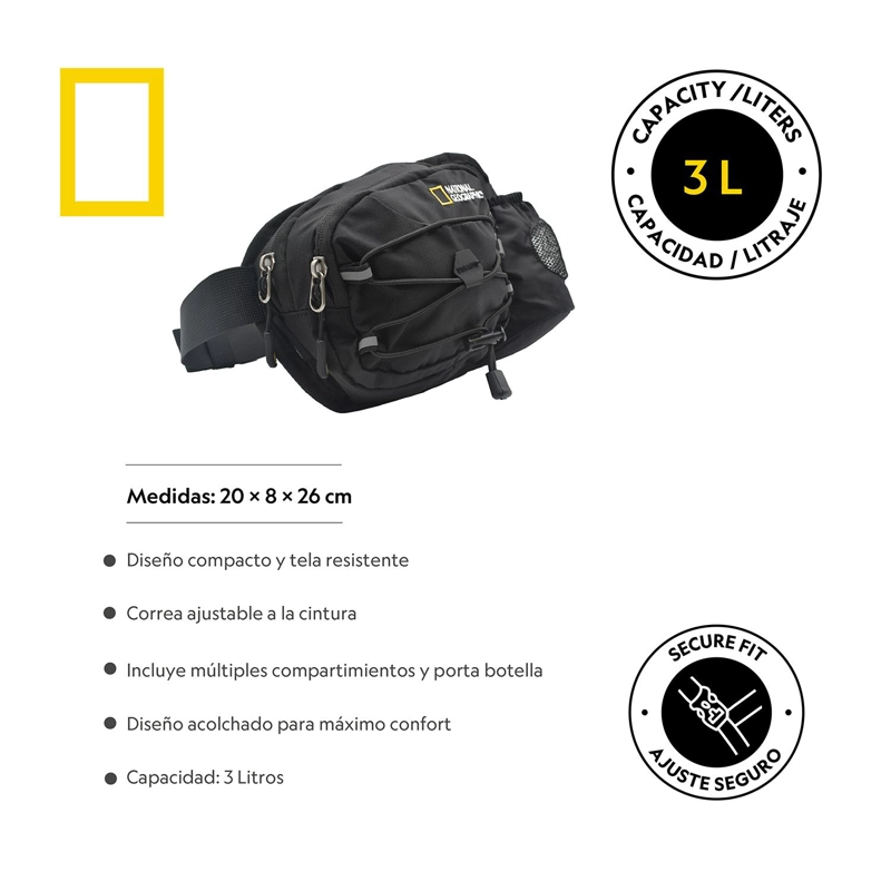 BANANO JASPER NEGRO 3 L PORTA BOTELLA - 6