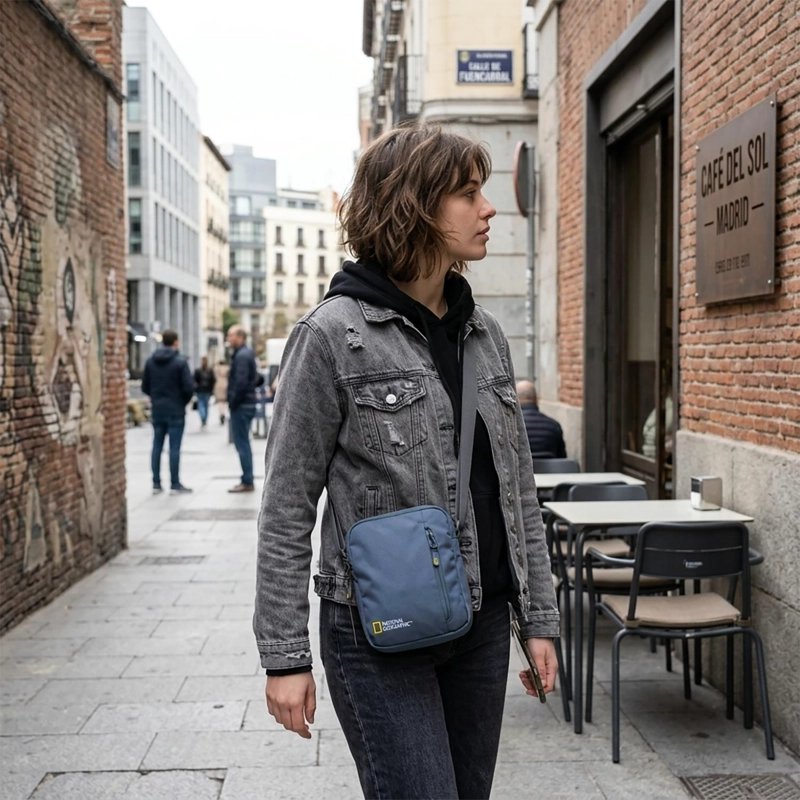 BANANO BOLSO VIAJE CROSSBODY WILD AZUL 3L - 2