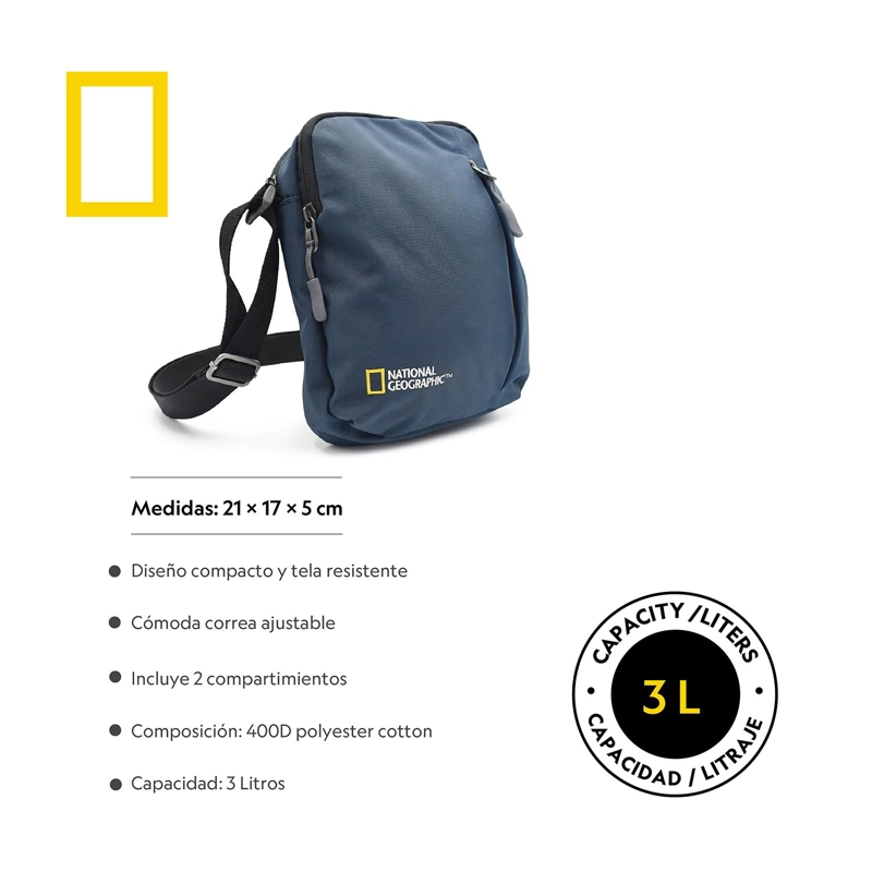 BANANO BOLSO VIAJE CROSSBODY WILD AZUL 3L - 6