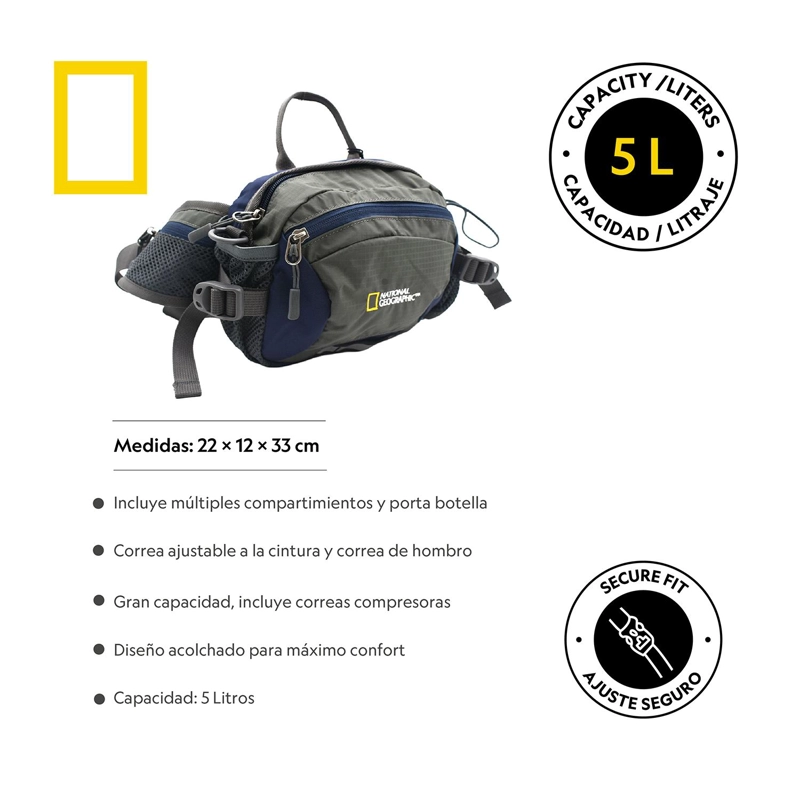BANANO BANFF GRIS 5 L PORTA BOTELLA - 4