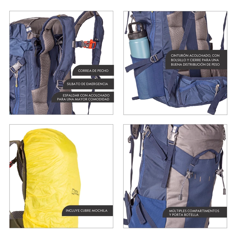 MOCHILA YUKON AZUL 35 LITROS NATIONAL GEOGRAPHIC - 7