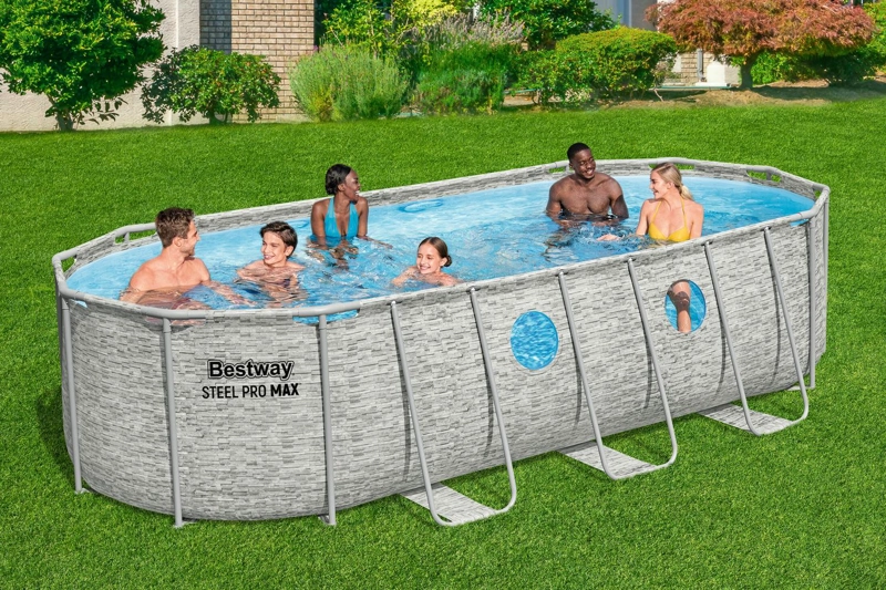 SET PISCINA ESTRUCTURAL OVALADA 5.49X2.74X1.22M BESTWAY - 2