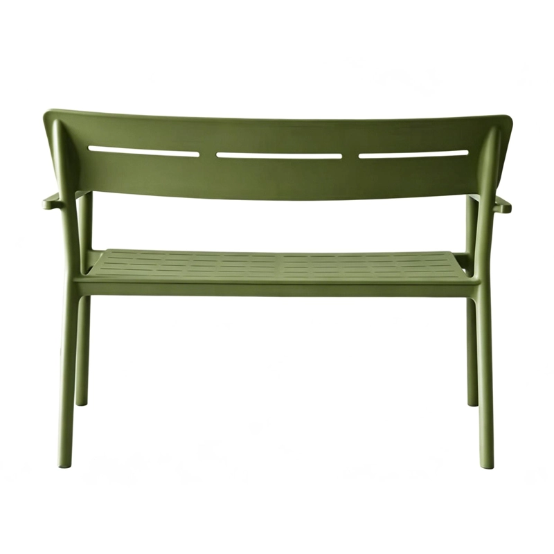 BANCA TERRAZA JARDIN PLASTICO VERDE 83X60X117CM ESCANDINAVIA - 6