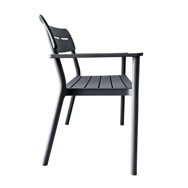BANCA TERRAZA JARDIN PLASTICO GRIS 83X60X117CM ESCANDINAVIA - 4