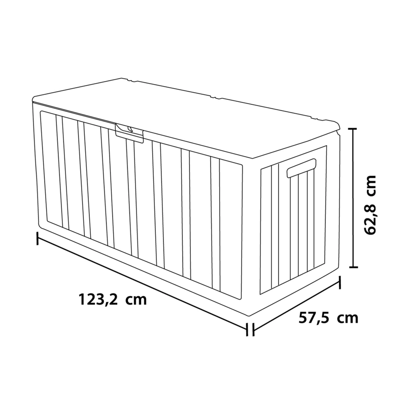 BAUL BODEGA CAJA ALMACENAJE 378L CAFE  NORTHWEST - 6