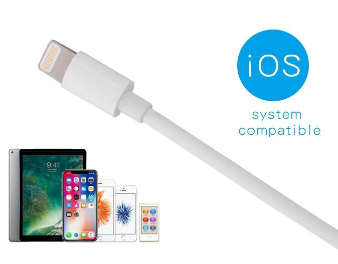 CABLE CONECTOR LIGHTNING IPHONE O IPAD 1 METRO RÁPIDO - 7
