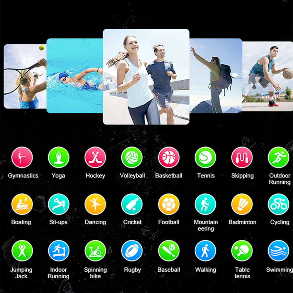 SMARTWATCH S37 NARANJO BLUETOOTH SPORTS FITNESS 24 MODOS - 3
