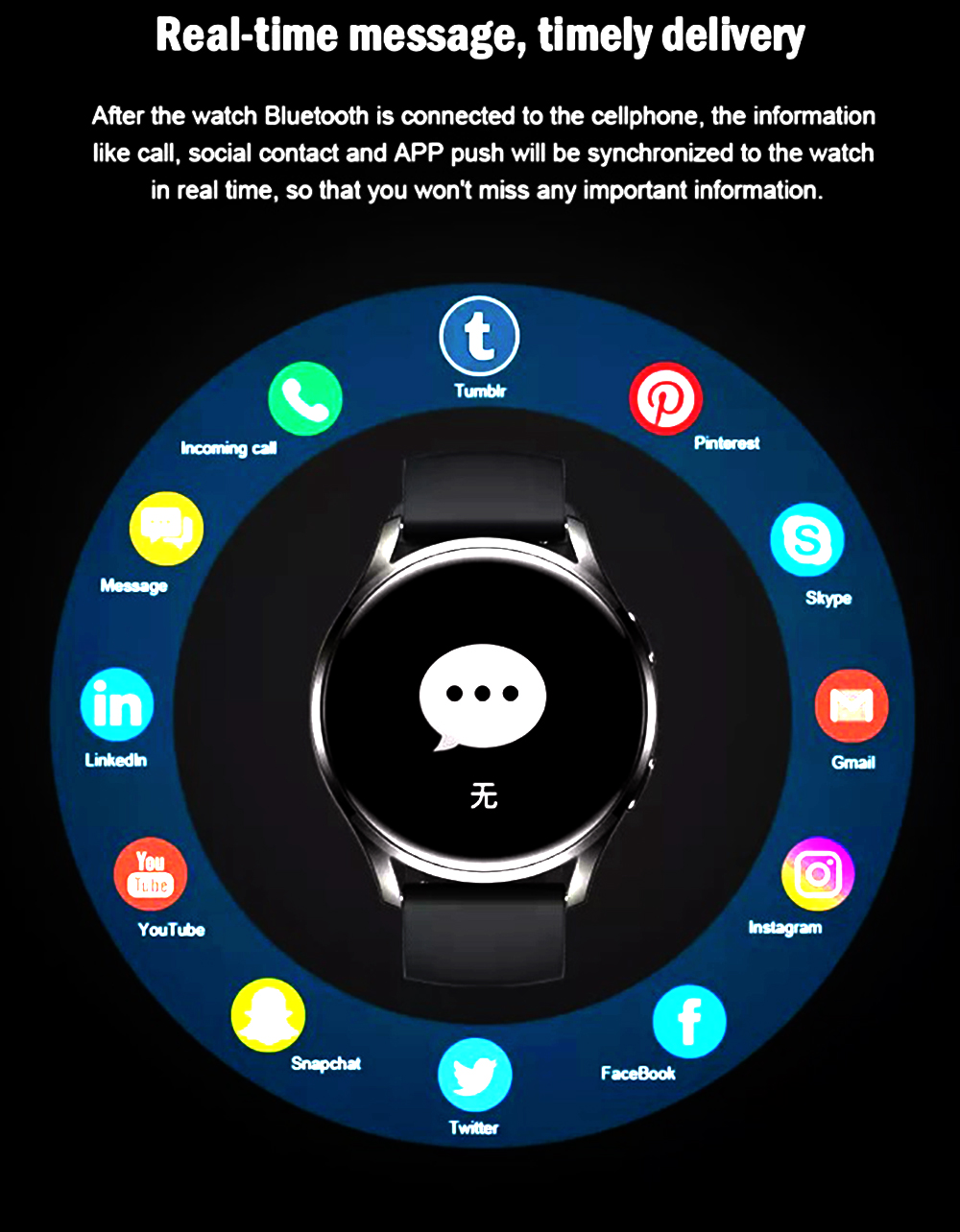 SMARTWATCH S37 NARANJO BLUETOOTH SPORTS FITNESS 24 MODOS - 4