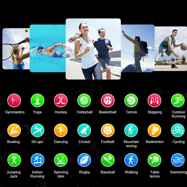 SMARTWATCH S37 CELESTE BLUETOOTH SPORTS FITNESS 24 MODOS - 4