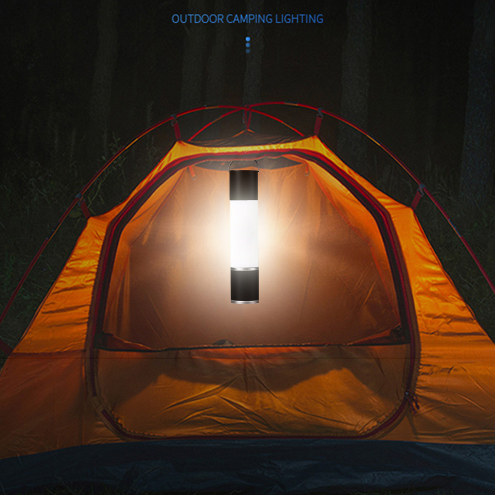LAMPARA CAMPING MULTIFUNCIÓN RECARGABLE TRÍPODE 12 HORAS USO - 2