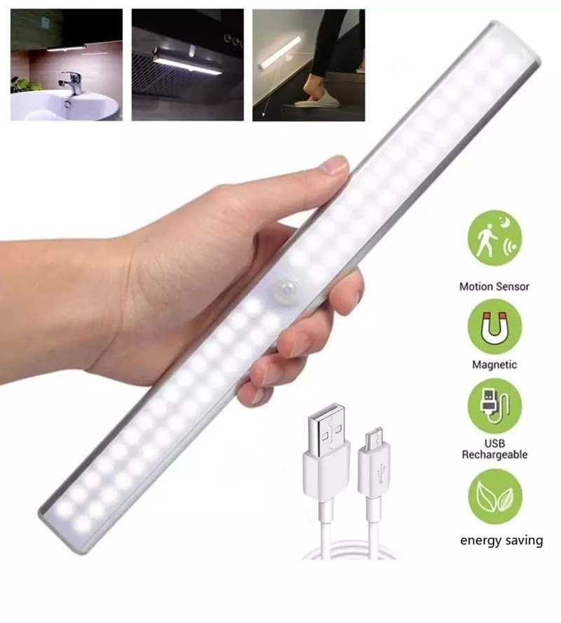 LUZ LED RECARGABLE CON SENSOR DE MOVIMIENTO ILUMINACION INTELIGENTE - 6
