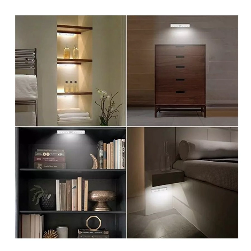 LUZ LED RECARGABLE CON SENSOR DE MOVIMIENTO ILUMINACION INTELIGENTE - 7