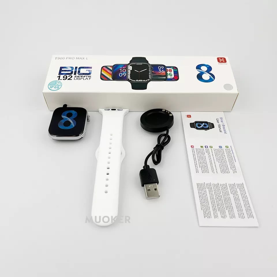 SMARTWATCH T900 PRO MAX L BLANCO REOJ INTEIGENTE BUETOOTH BANCO - 2