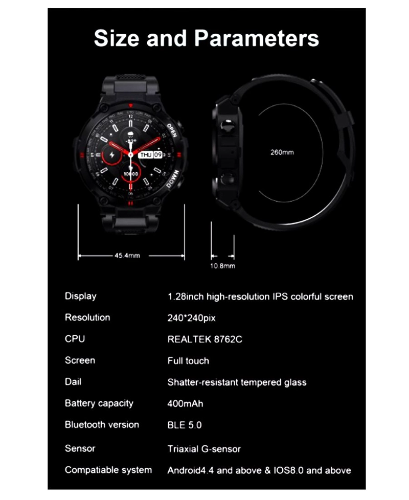 SMARTWATCH K22 SPORTS BLANCO BLUETOOTH - 7
