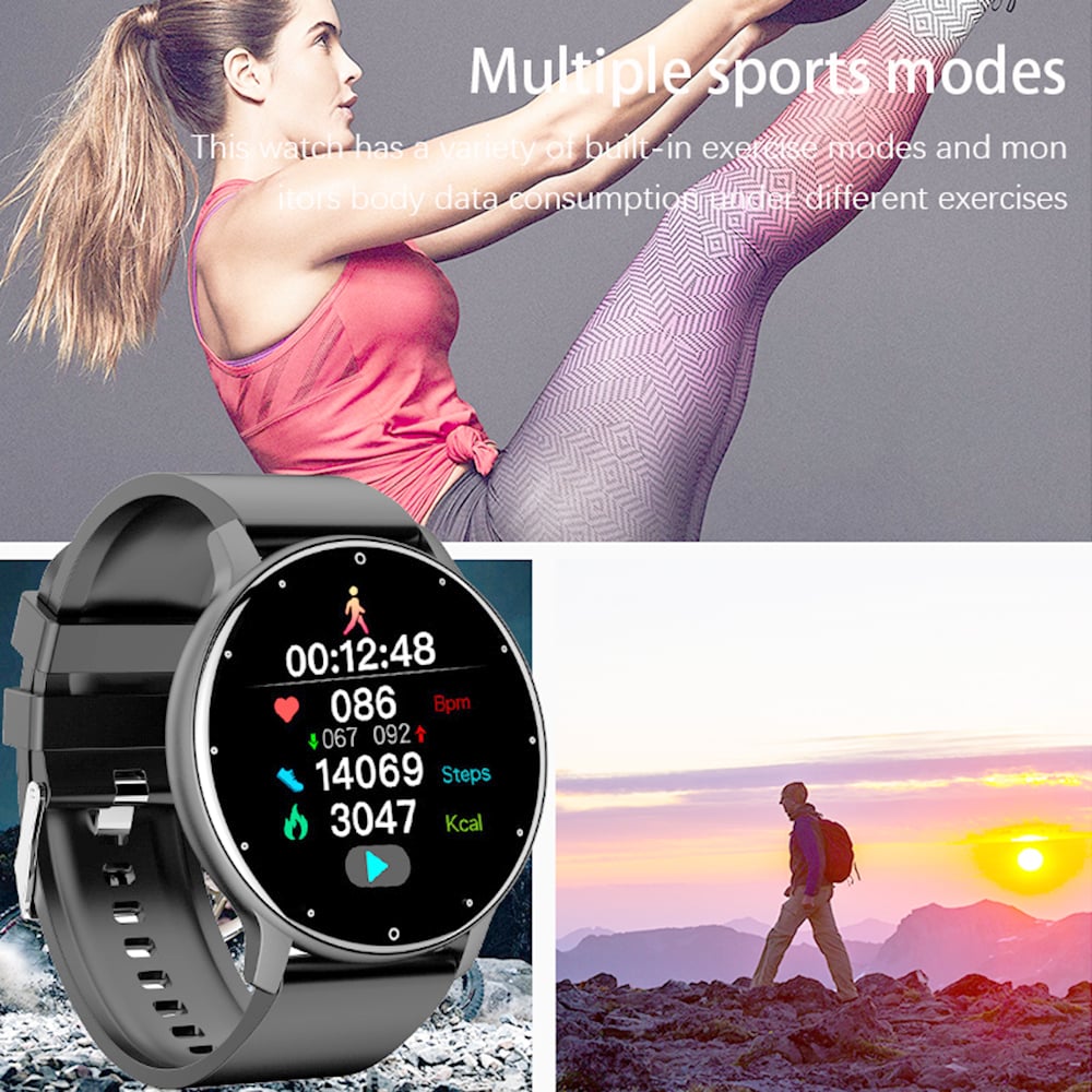 SMARTWATCH ZL02 NEGRO BLUETOOTH SPORTS FITNESS - 3