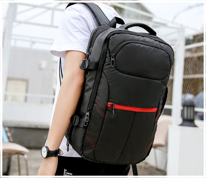 MOCHILA MULTIFUNCIONAL LAPTOP IMPERMEABLE CON PUERTO USB 39 LITROS - 4
