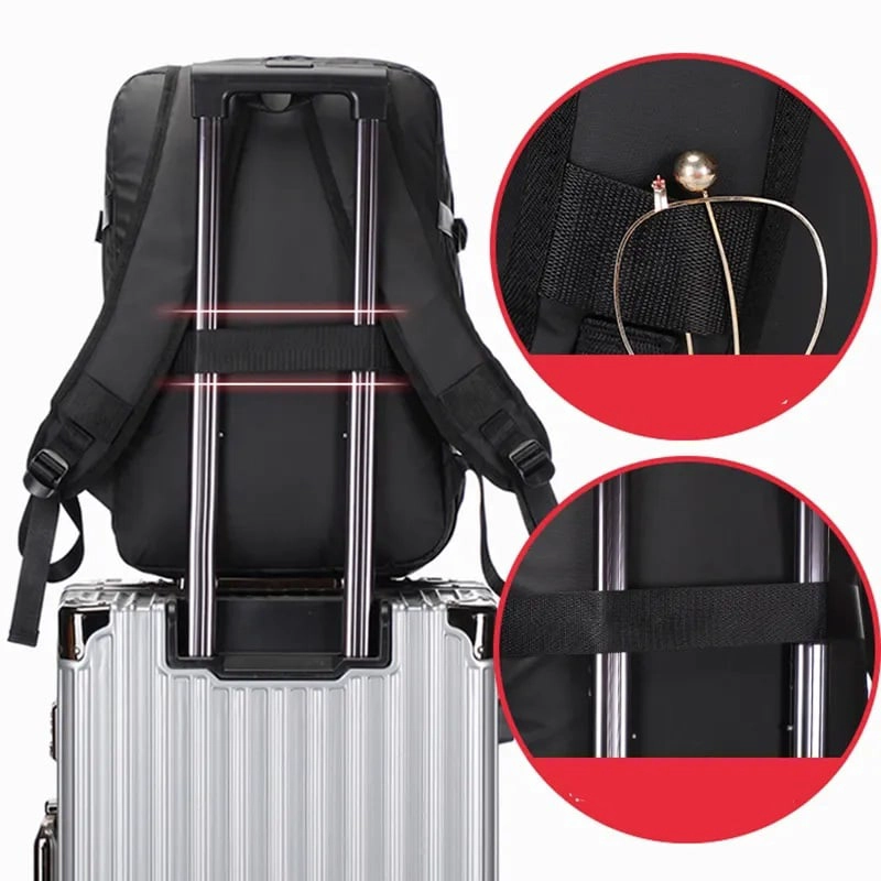 MOCHILA MULTIFUNCIONAL LAPTOP IMPERMEABLE CON PUERTO USB 39 LITROS - 6