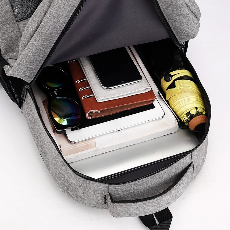 MOCHILA MULTIFUNCIONAL LAPTOP IMPERMEABLE CON PUERTO USB 35 LITROS - 5