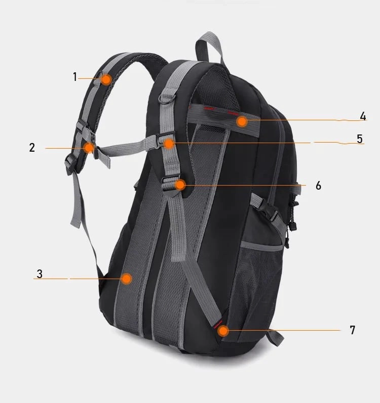 MOCHILA MULTIFUNCIONAL OUTDOOR IMPERMEABLE PARA NOTEBOOK Y VIAJES - 5