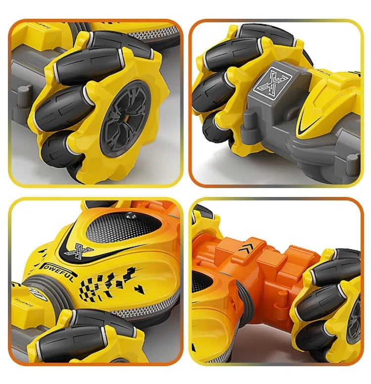 AUTO CONTROL REMOTO 3 MODOS SENSOR MOVIMIENTO CONTROL Y MANO AMARILLO - 7