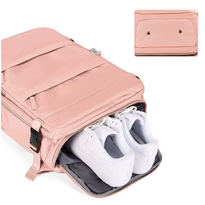 MOCHILA FEMENINA IMPERMEABLE DE GRAN CAPACIDAD CON PUERTO USB - 2