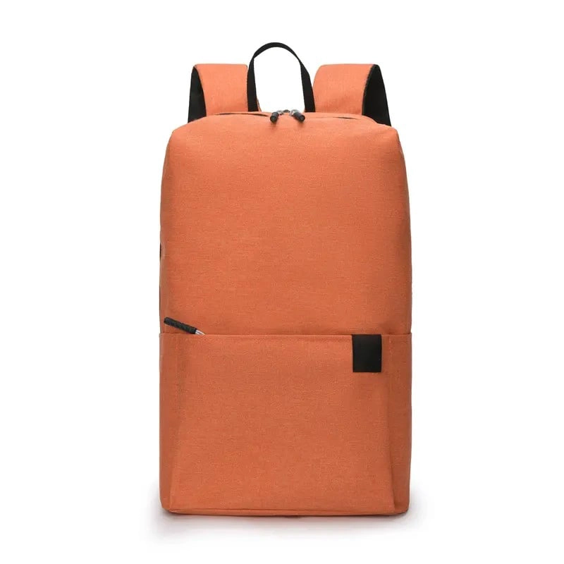 MOCHILA NARANJA PREMIUM IMPERMEABLE SEGURA Y COMODA - 1