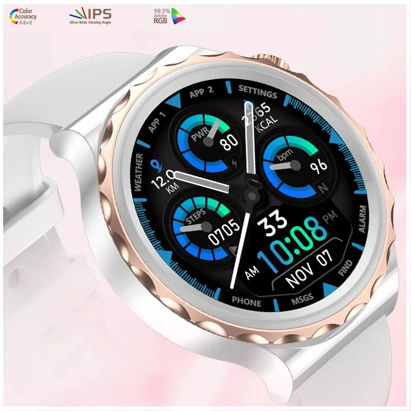 RELOJ INTELIGENTE SMARTWATCH BLUETOOTH ELEGANTE MUJER 360X360 D3PRO - 6