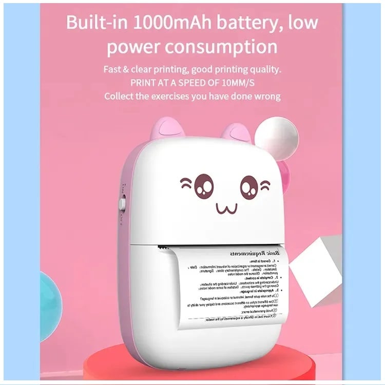 MINI IMPRESORA TÉRMICA PORTÁTIL DE ETIQUETAS INALÁMBRICA CON ADHESIVO - 3