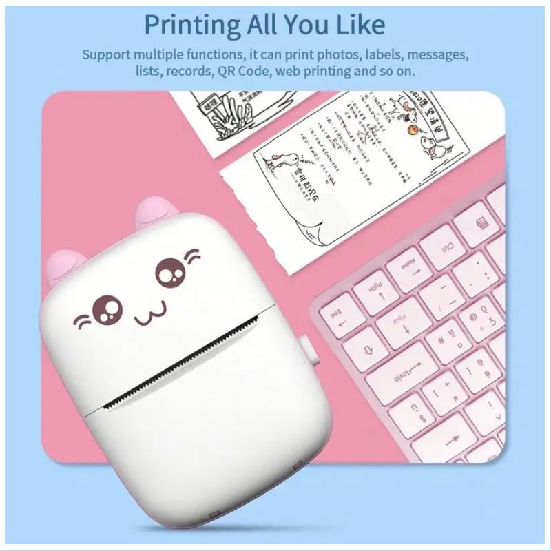 MINI IMPRESORA TÉRMICA PORTÁTIL DE ETIQUETAS INALÁMBRICA CON ADHESIVO - 6