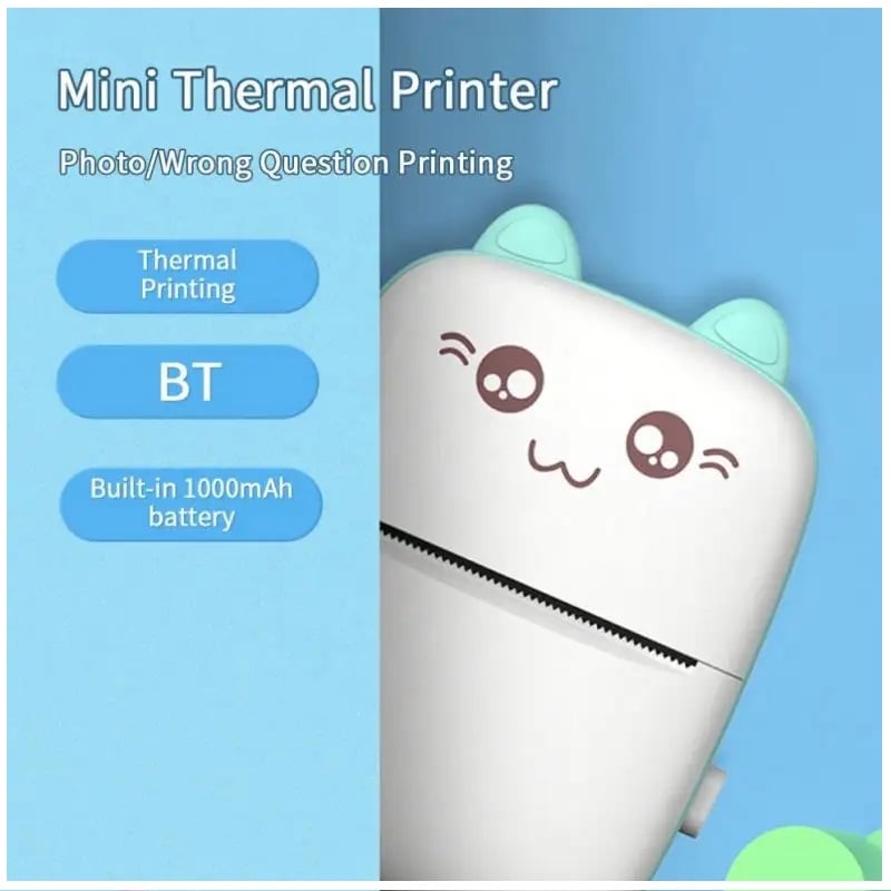 MINI IMPRESORA TÉRMICA PORTÁTIL DE ETIQUETAS INALÁMBRICA CON ADHESIVO - 4