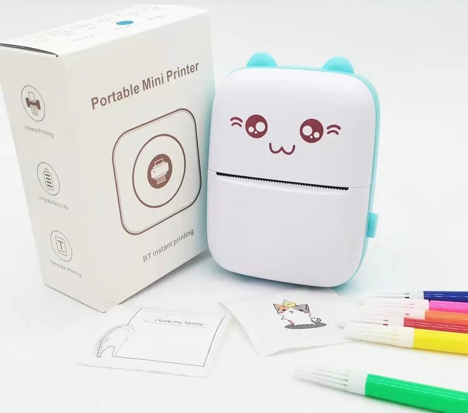 MINI IMPRESORA TÉRMICA PORTÁTIL DE ETIQUETAS INALÁMBRICA CON ADHESIVO - 5